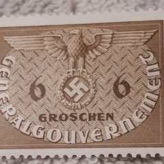 One Unused WW2 German Stamp, Poland , Polish General Government Eagle Stamp