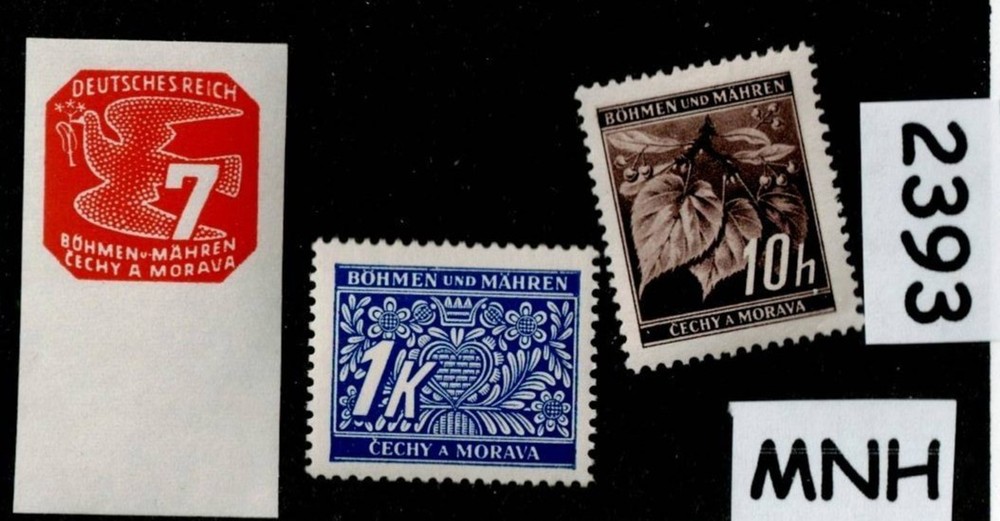 MNH stamps Mixed regular Postage WWII German Czech Occupation of BaM #2393