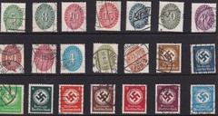 Lot-R Authentic Historical Stamps Germany WWII Officials Classics 2 U