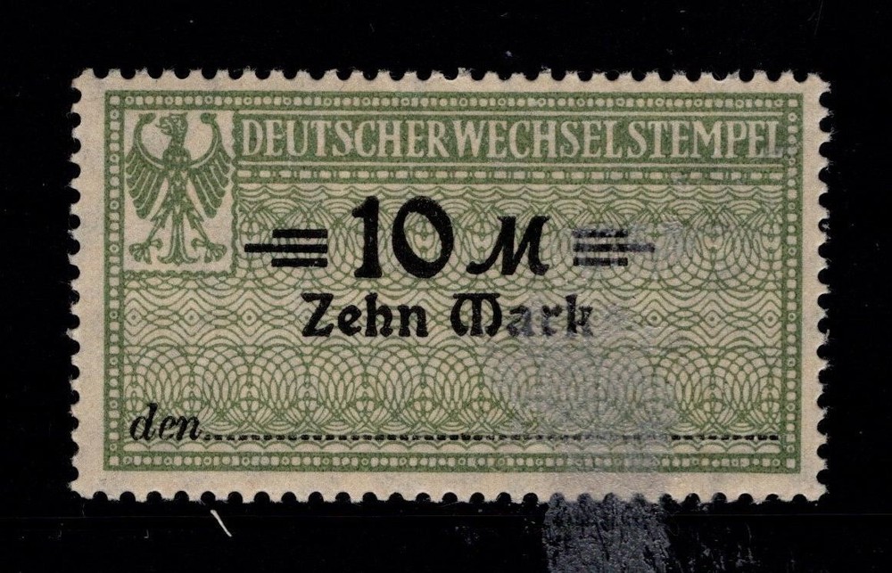 Germany 1920s 10m Revenue Mint NH – S40819