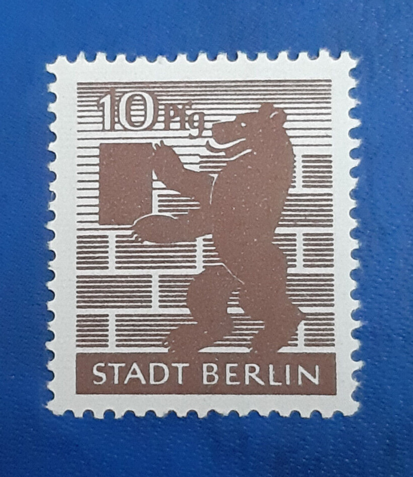 Germany Stamp Allied Occupation Berlin 10 Pfennig Jasch SBZ Mi. 4 awbz (21291)