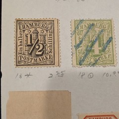 1800’s LOT OF GERMAN STATES STAMPS BERGEDORF, BERN, REVENUE, PAYER AND MORE #50