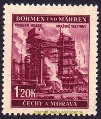 EBS Bohemia and Moravia 1941 – Prague Fair Michel 75-78 – MNH**