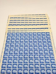 WWII Germany 20pf Deutsches Reich Stamp Sheets OG MNH Blue 11 Sheets