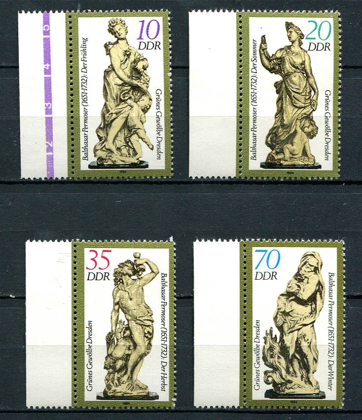 Germany – DDR : Green Vault of Dresden set 1984 – mint NH
