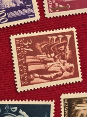 1942 WW2 WWII CROATIAN CROATIA WINTER HELP NAZI GERMAN Third Reich stamp lot MNH