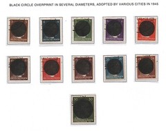 Germany WWII (1945) – Soviet Zone Local Post Overprint “Various Cities” Used