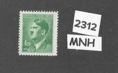 MNH Stamp / Adolf Hitler / 1944 Third Reich 4.20 Kr / WWII German Occupation