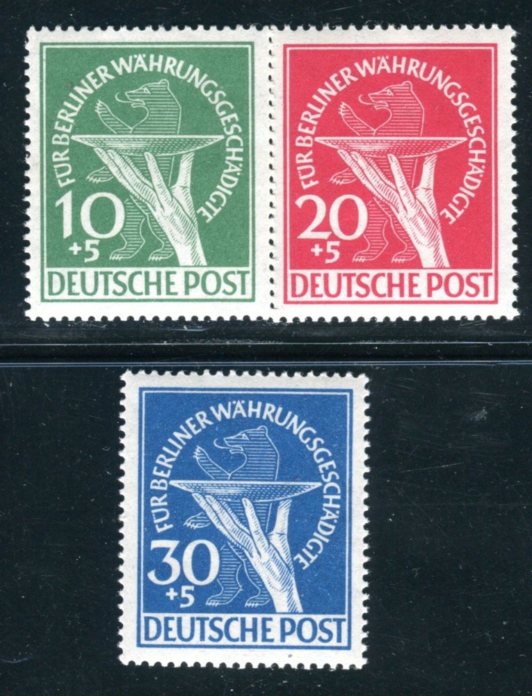 BERLIN 1949 68-70 ** MNH FLAWLESS SET signed SCHLEGEL BPP(06148