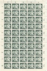 Stamp Germany Mi 843 Sc B230 Sheet 1943 WW2 War Fascism Flag Troops War MNH