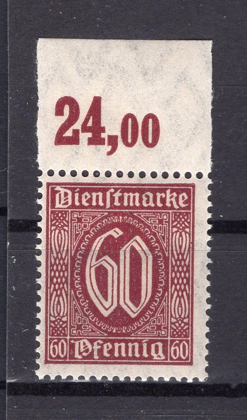 DR-Dienst 66b Oberrand MNH Mint BPP 40EUR BPP Signature