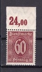 DR-Dienst 66b Oberrand MNH Mint BPP 40EUR BPP Signature