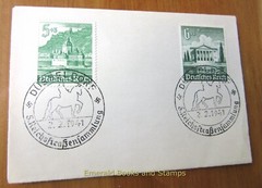 EBS Germany 1940 Buildings – Bauwerke – 753 & 754 Sonderstempel DÜSSELDORF 605