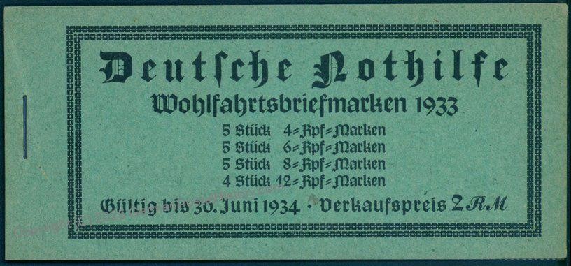 Germany 1933 Wagner Opera Complete Original Stamp Mi34.1 Booklet 83497