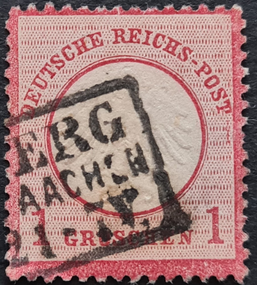 Germany 1872 ‚Arms embossed as Type A‘ SG5 1g. red used #S5904#