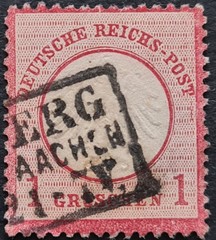Germany 1872 ‚Arms embossed as Type A‘ SG5 1g. red used #S5904#