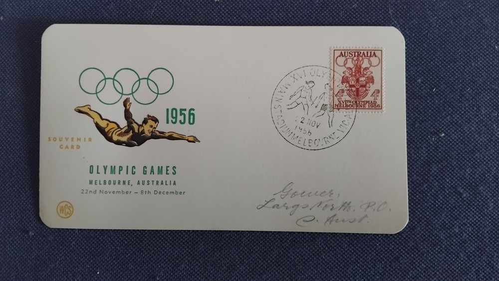 COVER AUSTRALIA XVI OLYMPIAD MELBOURNE 1956 ATHLETICS (F5809)
