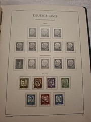BRD Sammlung 1951-1963 in Leuchtturm-Vordruckalbum – Posthorn-Satz, Heuss, Europ