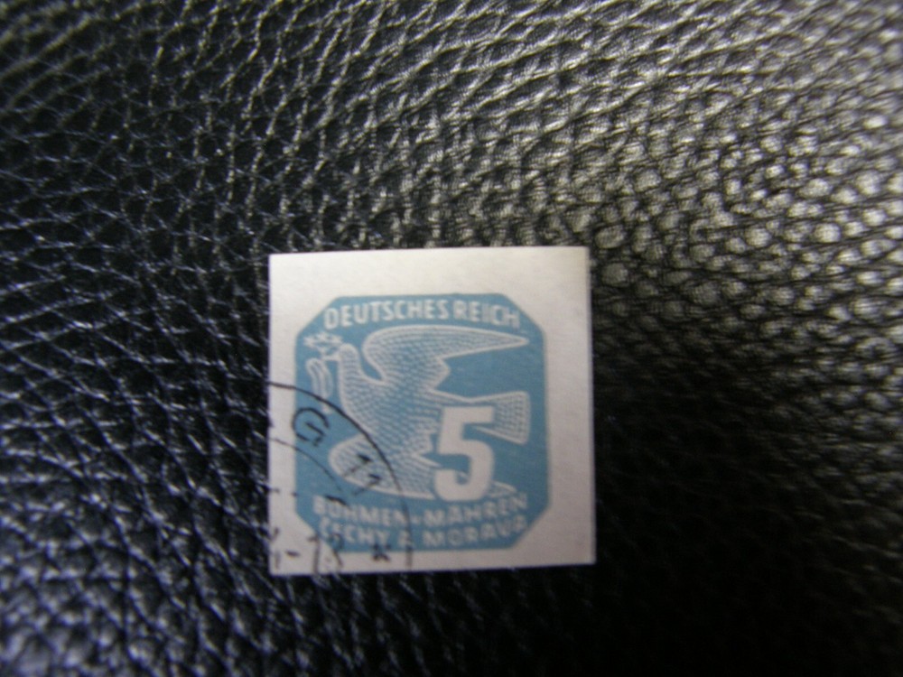 6862)5 Mark Peace Dove Germany Deutches Reich Bohmen Mahren Cechy A Morava 1920s