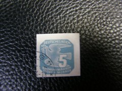 6862)5 Mark Peace Dove Germany Deutches Reich Bohmen Mahren Cechy A Morava 1920s