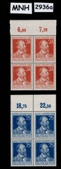 MNH Stamp block set 1947 Germany Sc 578-579 Heinrich von Stephan #2936a