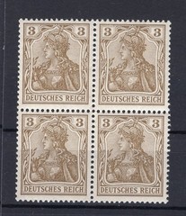 Dr-Germania 69 block of four MINT NEVER HINGED 14EUR (75475