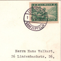 GRAF ZEPPELIN Air AN BORD 1m Card 1930 *BESUCHET BREGENZ* Cachet Zürich KZ145