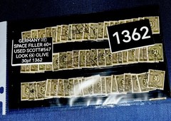 GERMANY 🇩🇪 SPACE FILLER 60+ USED SCOTT#547 LOOK 👀 OLIVE 30pf 1362