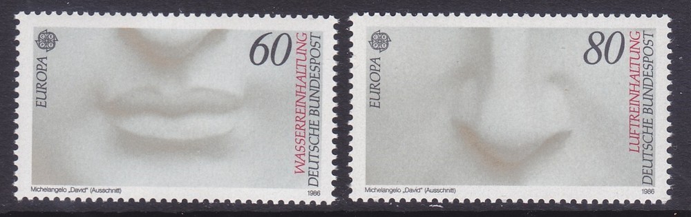 Germany 1457-58 MNH 1986 Europa Set Very Fine