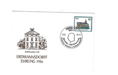 GERMANY 1986 Special Card with Special Cancel Dessau – Erdmannsdorff Geburtstag