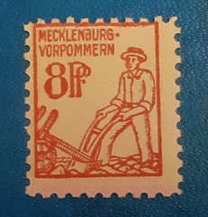 Germany Stamp Allied Occupation 8 Pfennig 1945 SBZ Mi. Nr. 11y (20824)