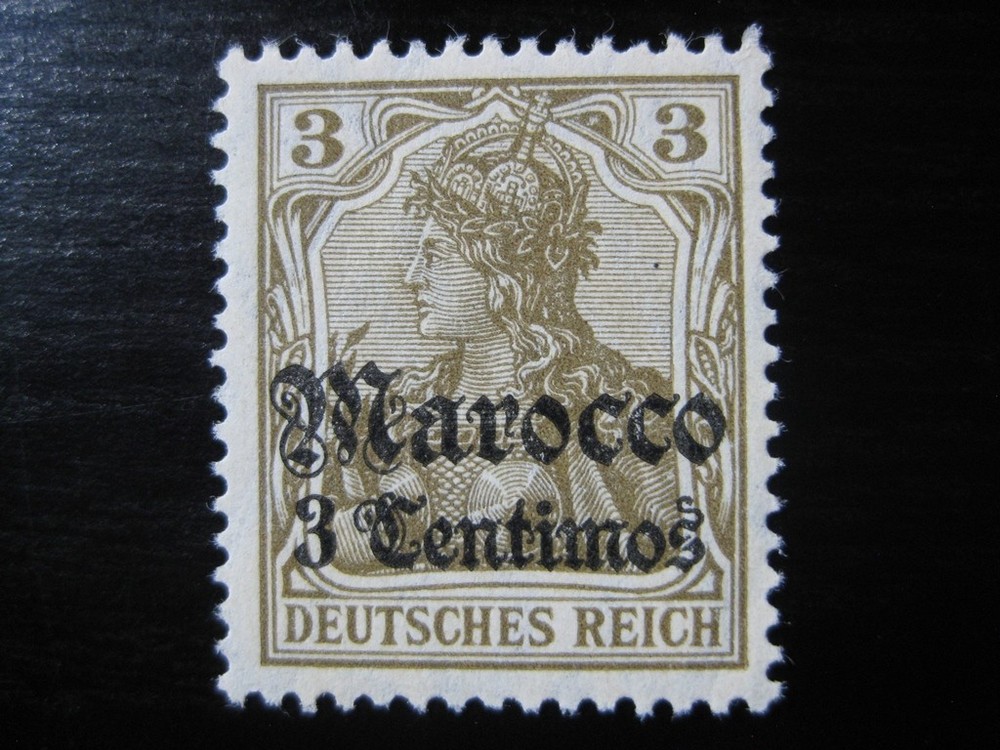 MOROCCO GERMAN OFFICES COLONY Mi. #34 scarce mint MNH stamp! CV $28.75