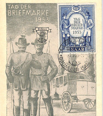 SAAR FDC *TAG DER BRIEFMARKE* 1953 Card Dudweiler First Day Germany XM105