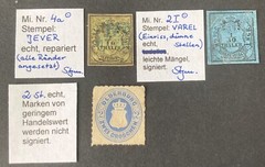 Germnay Oldenburg 1852-1862 stamp signed BPP