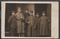 ✔️ GERMANY REICH WWI SOLDIERS EXCELLENT RARE AGED MILITARY PHOTO POSTCARD