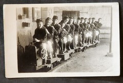WW2 WWII Nazi Third Reich Photo postcard Berchtesgaden Salt Mine tour
