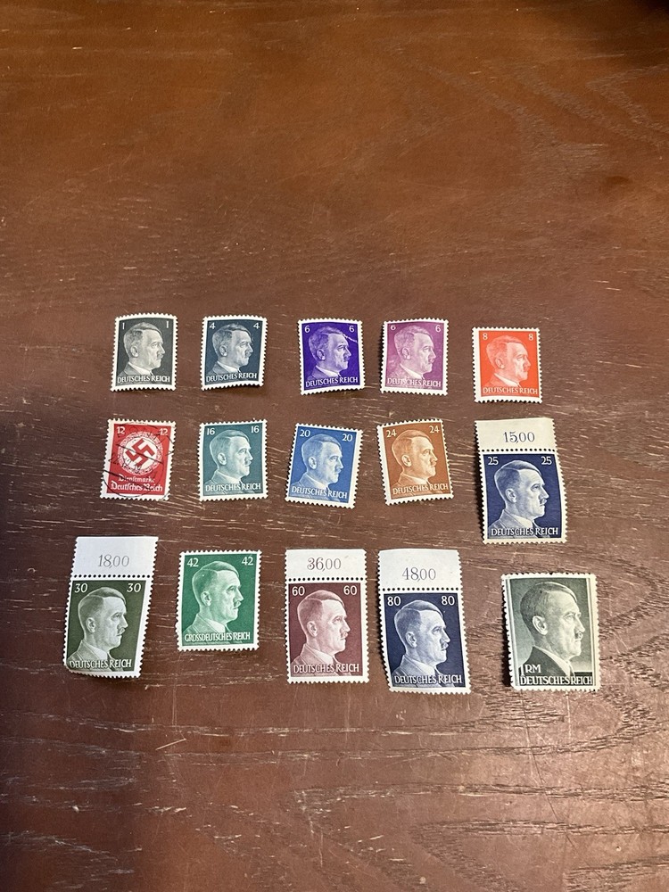 GERMAN STAMP DEUTSCHES REICH RARE COLLECTION 1 4 6 8 12 16 20 24 25 30 42 60 80