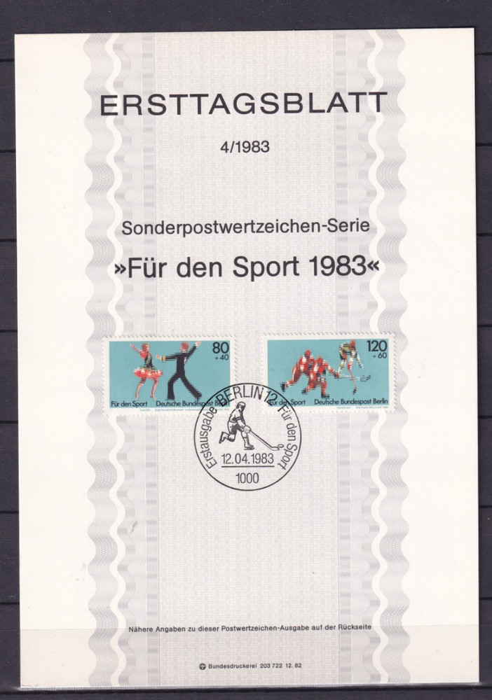 Berlin ETB 698-9 Scott 9NB202-3 Sports