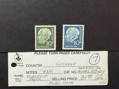 Germany # 755-756 MNH Fluorescent Paper 2024 Scott Catalogue Value $ 31.00