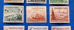 Germany Stamps, Scott B107-B115 Complete Set MNH