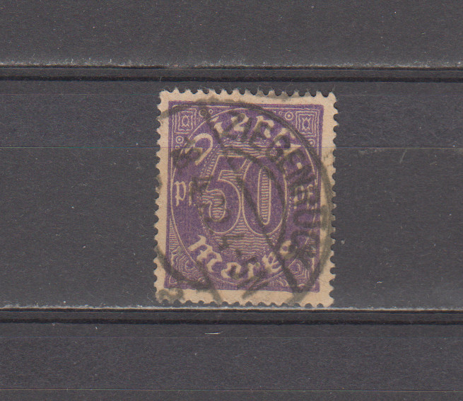 GERMANY : 1920/21 – USED – SCOTT # O8 OFFICIAL STAMPS