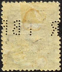 Bavaria – 1920 Scott O51 Patrona Bavariae Deutsches Reich Overprint – PERFIN