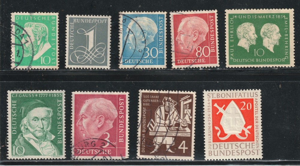 Germany: Lot 98: (Stamp details below) Scott 2024 Catalog Value $29.40