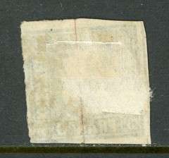 Germany States 1849 Bavaria 3 Kreuzer Blue Thin Paper Scott #12 VFU F141
