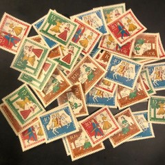 Postage Stamps For Crafting: Germany; 1965 Cinderella Issue; 10 Sets/4 (40 pcs)