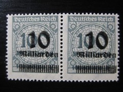 DEUTSCHES REICH Mi. #337A HT mint MNH Sprung im Korbdeckel stamp pair! CV $8.00