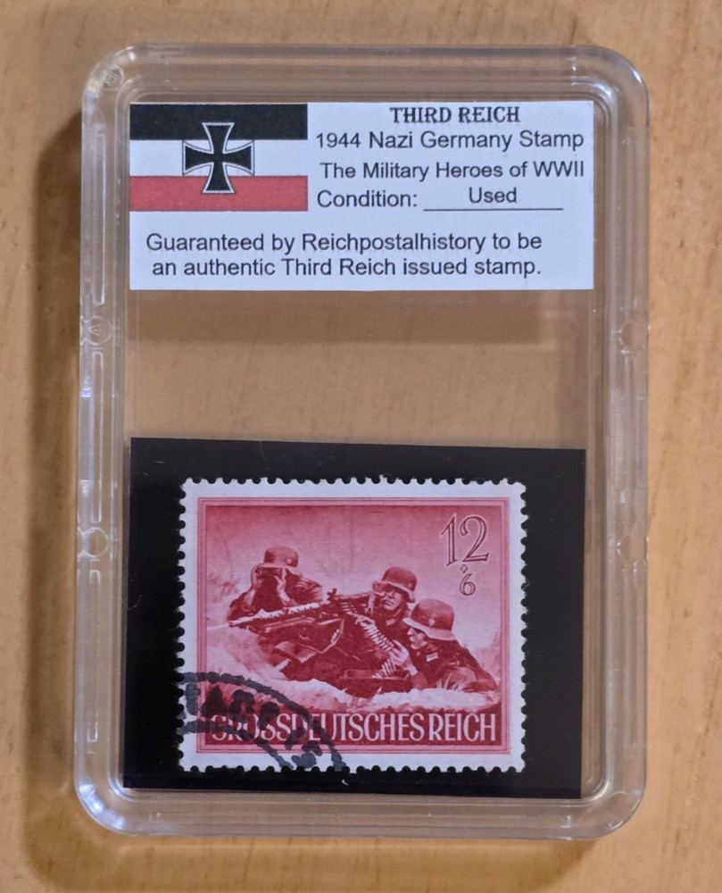 WWII Nazi German Army in combat Third Reich 1944 Military War Heroes Stamp