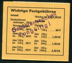 BUND 1968 MH14g ** MINT GOOD TYPE + FEE STAMP invalid 60€++(I1798