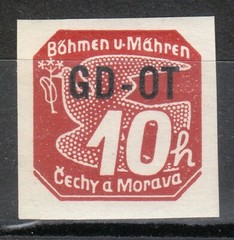 Bohemia & Moravia 1939 MNH Mi 51 Sc P10 NEWSPAPER STAMPS. Overprinted. **