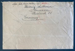 1936 Frankfurt Germany Hindenburg Zeppelin LZ 129 Flight To Bradford CT USA
